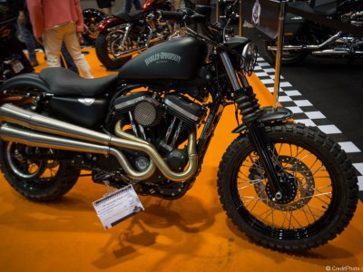 Harley Davidson Kit Scrambler sur XL883N, Black Denim